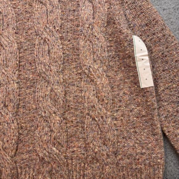 A New Day Sweater Womens Medium Marled Cable Knit Rustic Cozy Soft Comfy Lounge - Picture 3 of 15